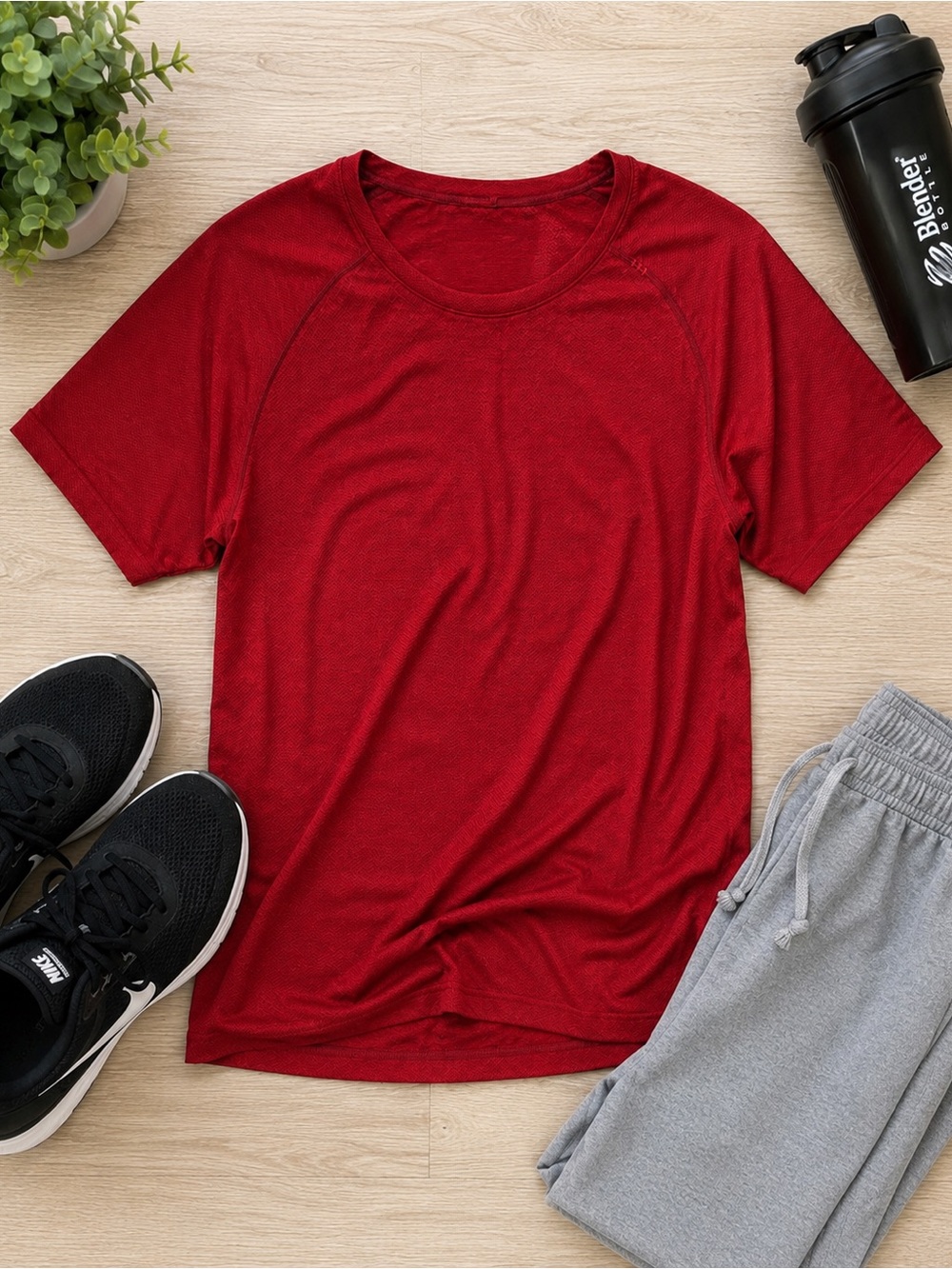 Lululemon Metal Vent Tech Short Sleeve Shirt | Heathered Red Performance Tee